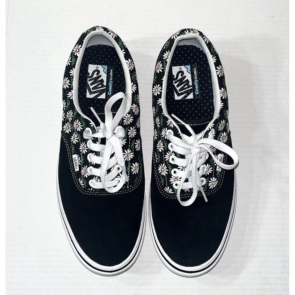 Vans Era Scribble Flower Sneakers Men's 10 Daisy Black 500383 Skater Floral - Picture 4 of 11